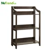 Small Bookshelf Home Folding Corner Wall Storage Wooden Corner Shelf Wood