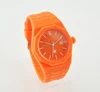 customized design monocromatic color octagon case plastic wrist watch