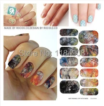 Minx Nail Art Full Cover Water Transfer Stickers Solvent Waterproof Decals Halloween Manicure Decor Tool Gel