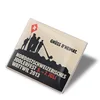 Custom rectangular metal security badges