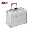 trolley lock wheels silver pilot case aluminum cabin suitcase