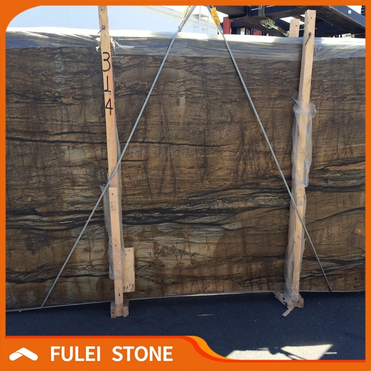 Natural exotic brazilian sandalus leathered quartzite granite slabs