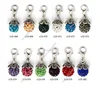 crystal ball enamel color dangle charms for memory locket bracelet