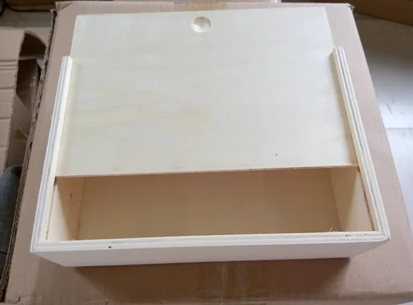 Economic packing wood box sliding slid style