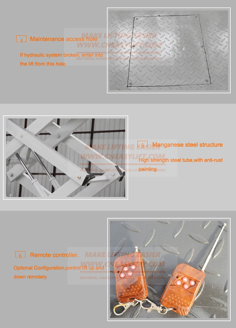 Warehouse Scissor Elevator Cargo Lift Elevator