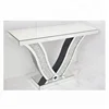 wholesale sparkle diamond crush console table with V frame
