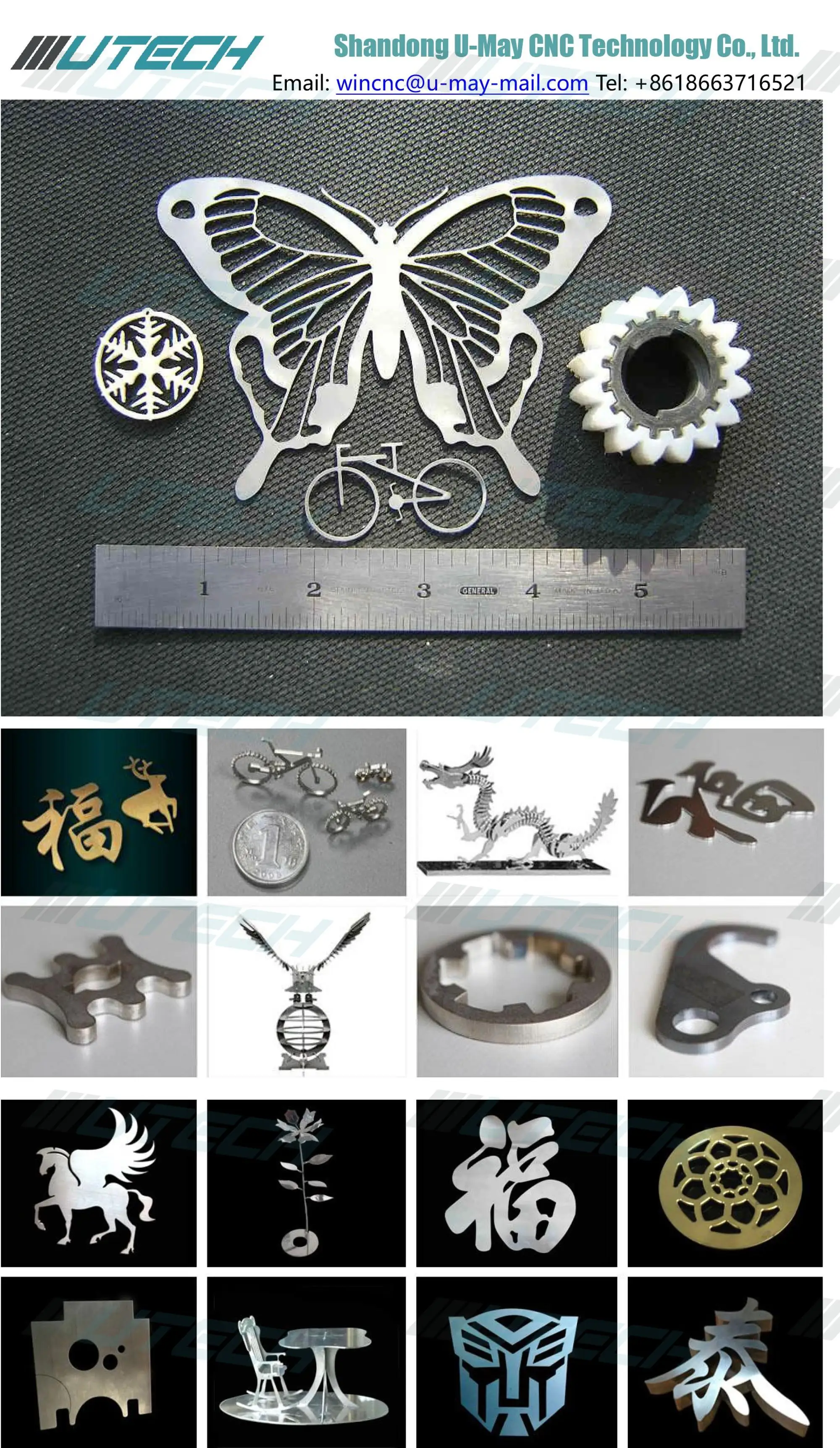 Low cost metal fiber laser cut machine for engineering machinery 1530