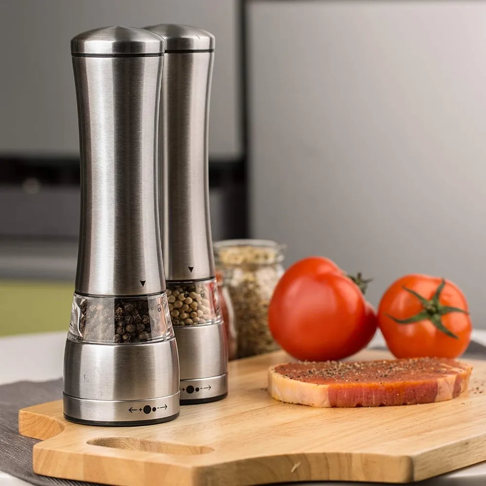 Wholesale High Quality Black Pepper Grinder Salt & Pepper Grinder Set