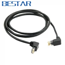 Down Angled 90 Degree 8P8C FTP STP UTP Cat 5e Male to Male Lan Ethernet Network Patch Cord Cable 2m 6ft