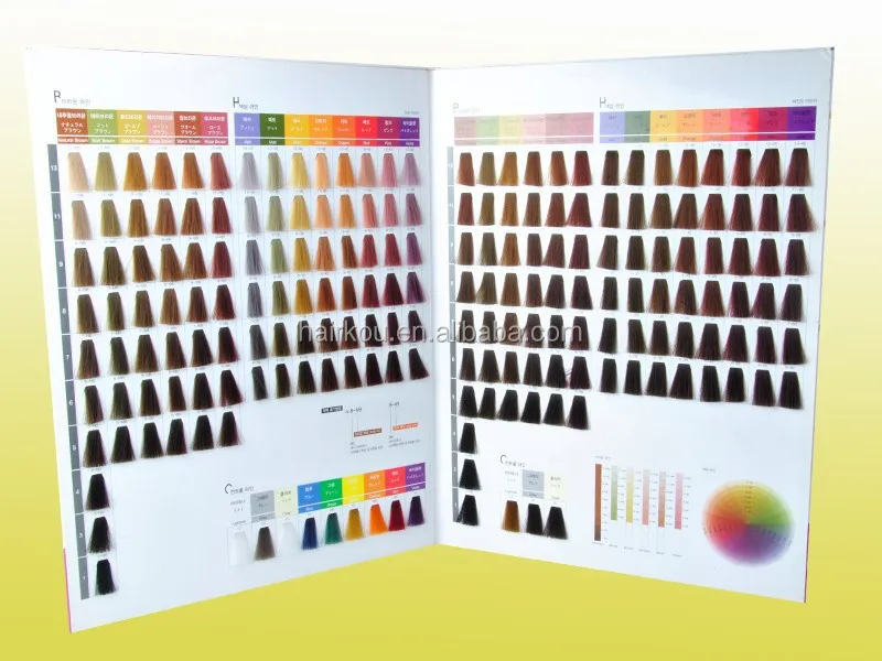 Professional Hair Dye Color Chart