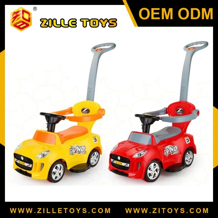 2.4g Remote Control Baby Ride On Car Hand Push Sliding Carriage For