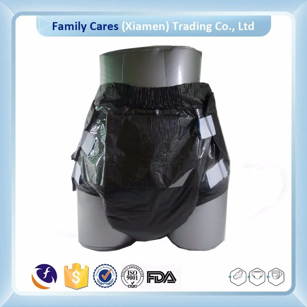 Black Back Sheet Disposable Adult Printed Diapers Buy Adult Printed