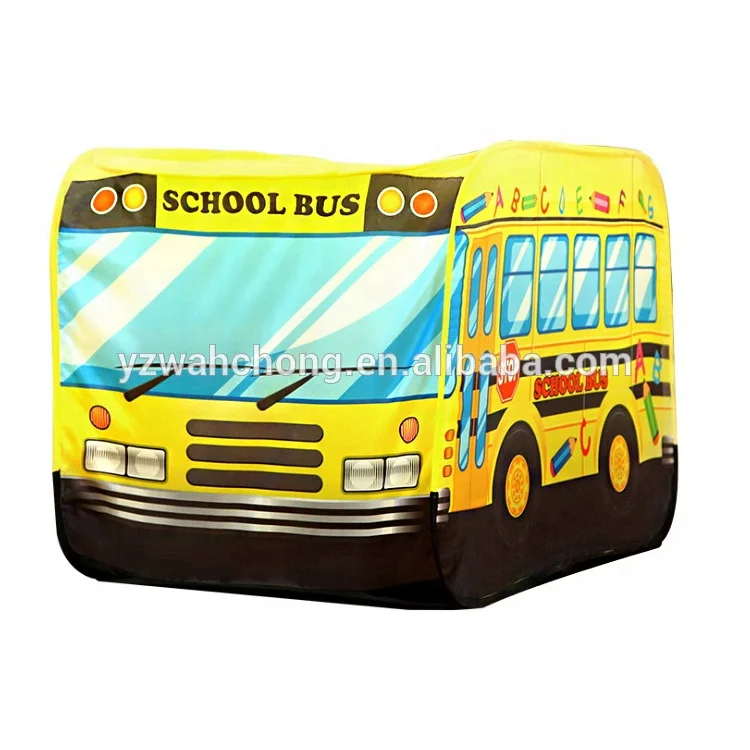 big yellow school bus play tent