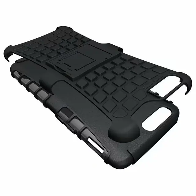 shockproof TPU+PC 2in1 tire pattern bracket cover phone case For 1+5 1+6