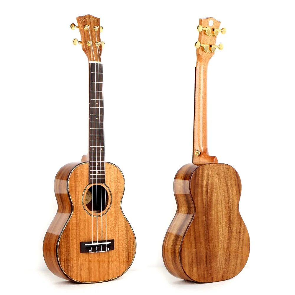 China Oriental Cherry Ukulele With Solid Top Wood And Install With