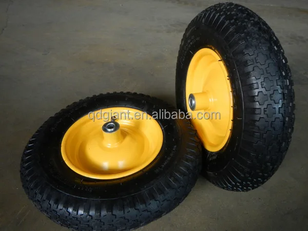 Hand trolley inflatable rubber wheels