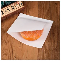 Japanese Sleeve style white flat bag for burger wrapping