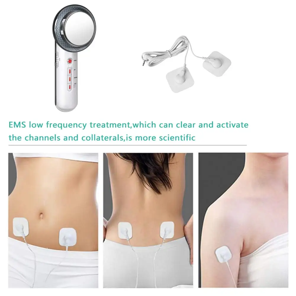 3 in 1 EMS Body Slimming Fat burning Massager Infrared ultrasound reduce weight Anti aliphatic mass Cosmetic instrument