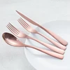 Factory price rose gold copper cutlery tableware for wedding