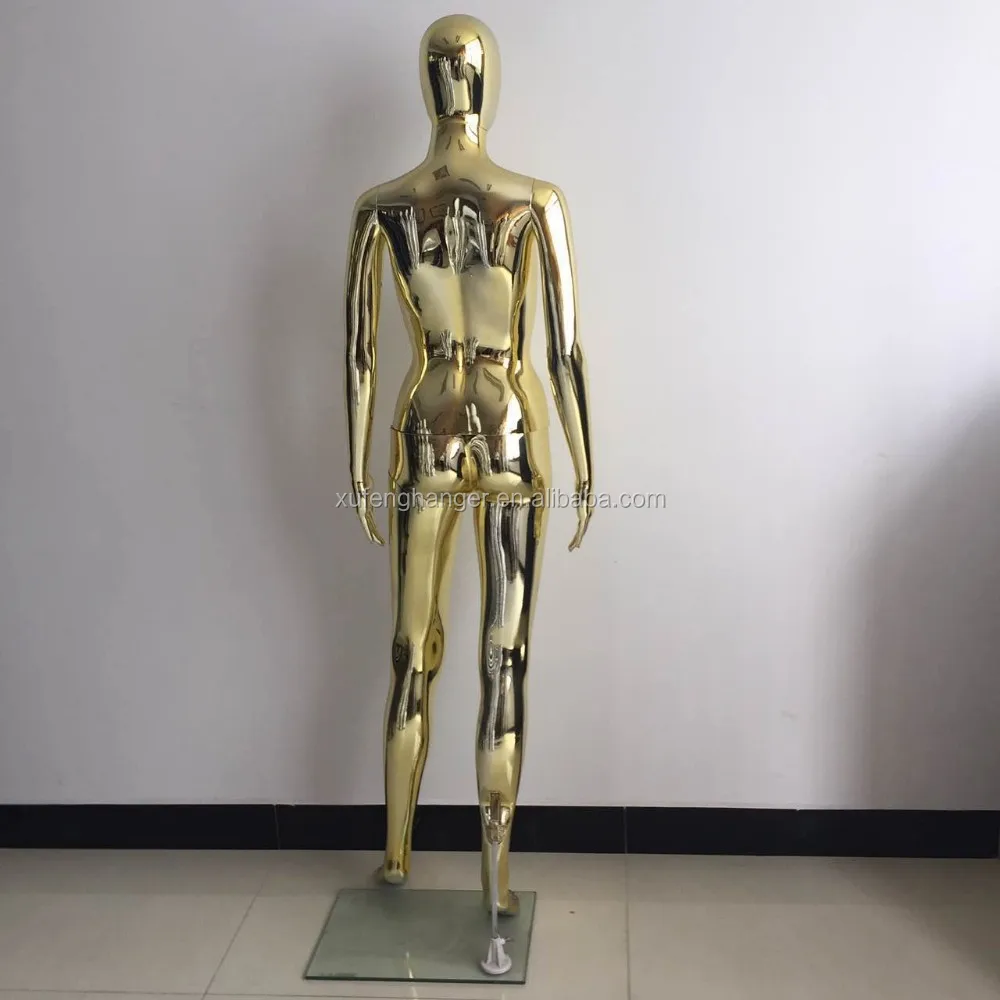 Abstract Golden Female Chrome Mannequins Buy Mannequins,Sexy Lifelike