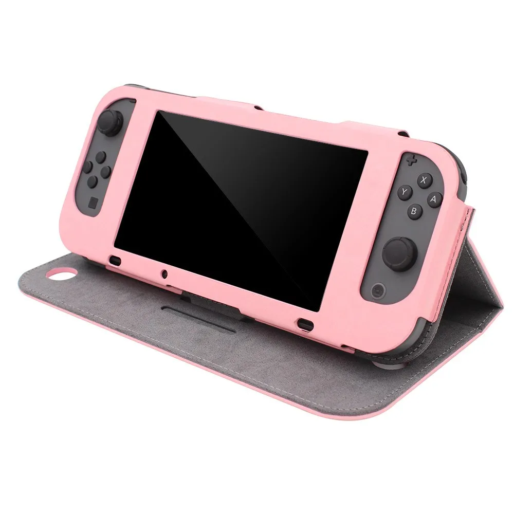 Amazon Hot Selling Flip Leather Cover For Nintendo Switch Buy Amazon