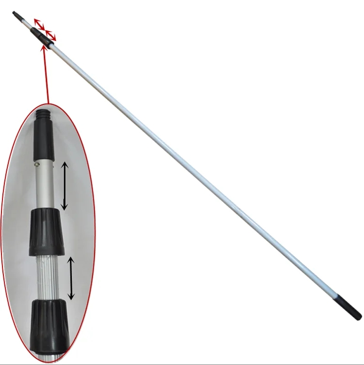 Adjustable Aluminum Telescopic Tube Pole 4 Meters 3 Sections For Building A Three Section Telescoping Tube