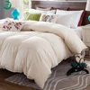 Premium white duck down quilt hotel collection duvet fluffy box stitched reversible down comforter