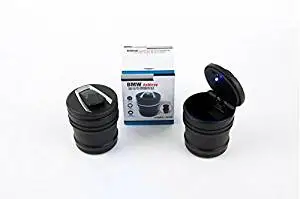 Portable Dull Polish Smokeless Car Cigarette Ash Ashtray with Blue LED For BMW/ Coin Holder/ Small Stuff Can #BM6