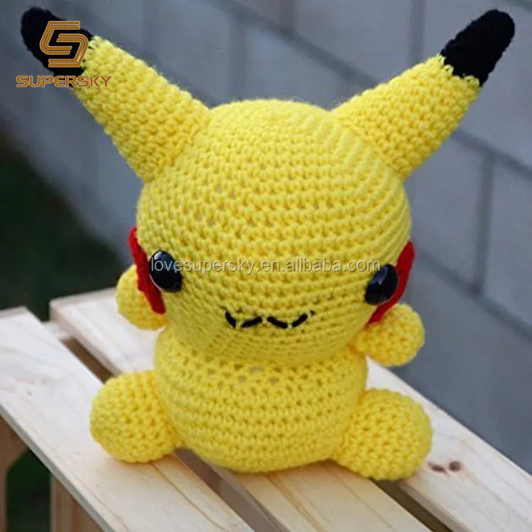 かぎ針編みピカチュウおもちゃ手作りかぎ針編みあみぐるみ人形ポケモンピカチュウぬいぐるみ Buy ハンドメイドかぎ針人形 かぎ針ピカチュウ おもちゃ ポケモンピカチュウぬいぐるみ人形 Product On Alibaba Com