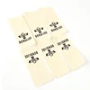 Private Design Clothing Tags Custom Center Fold Printed Bird Animal Logo Poly Organic Cotton Labels for Pants