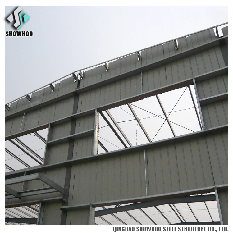 Galvanized Structural Steel Frame Design Storage Warehouse Construction