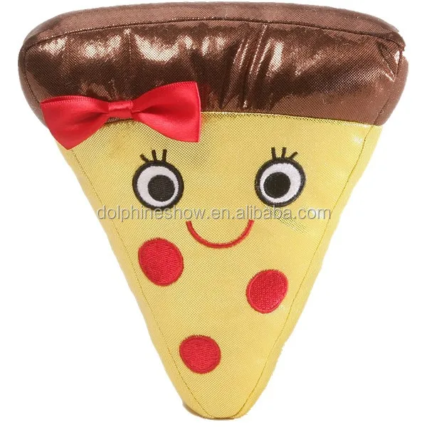 Custom Cartoon Stuffed Plush Food Toy Yummy Cheezey Pie Pizza Slice