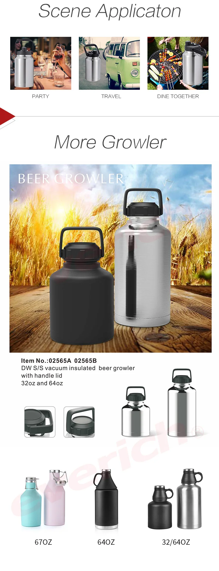 1 gallon steel water bottle