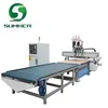 SM Wood Panel Furniture Production Line Cnc Router With Auto Load And Unload Table,Three Process Cnc Router For Cabinet