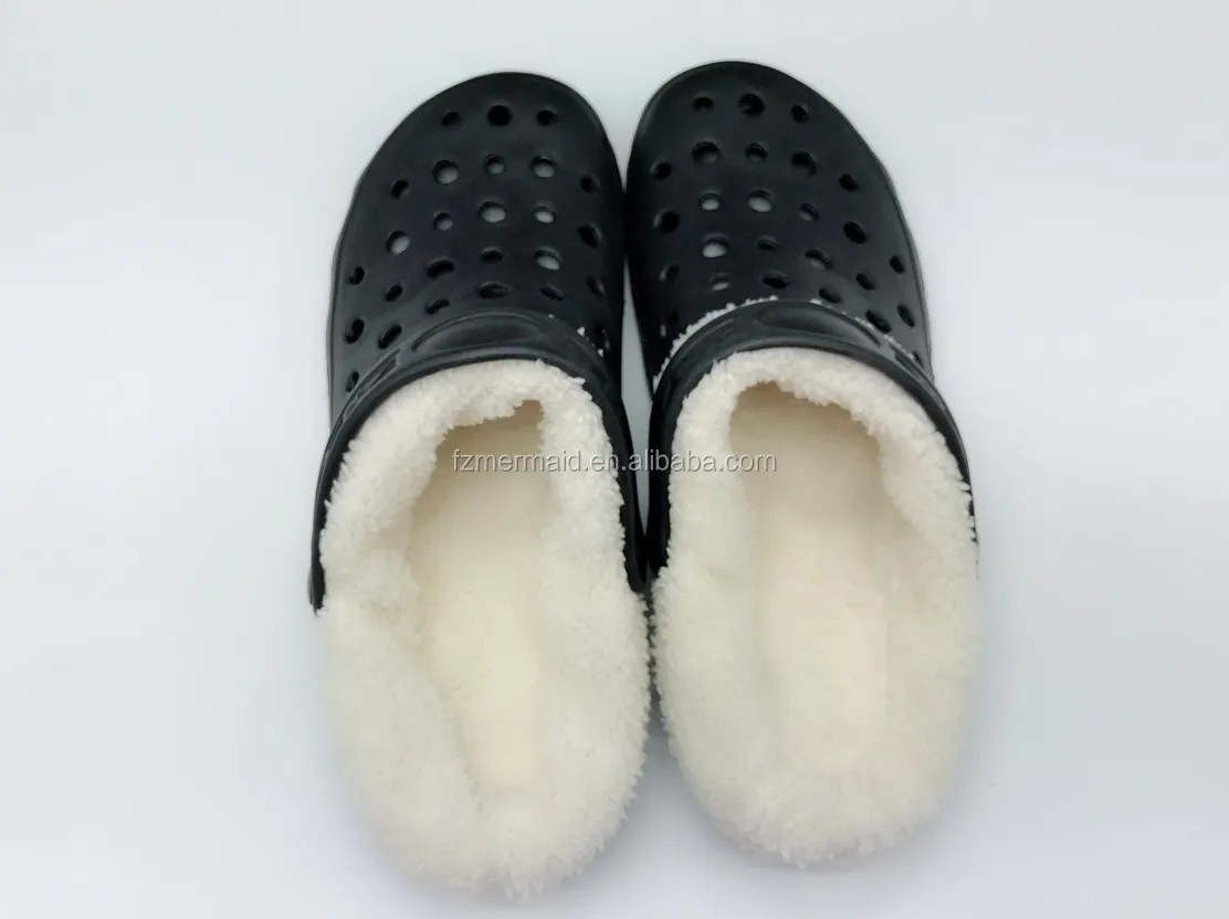 2024 New Style Eva Clogs Winter Fur slippers Lined Slipper Garden Outdoor Clogs