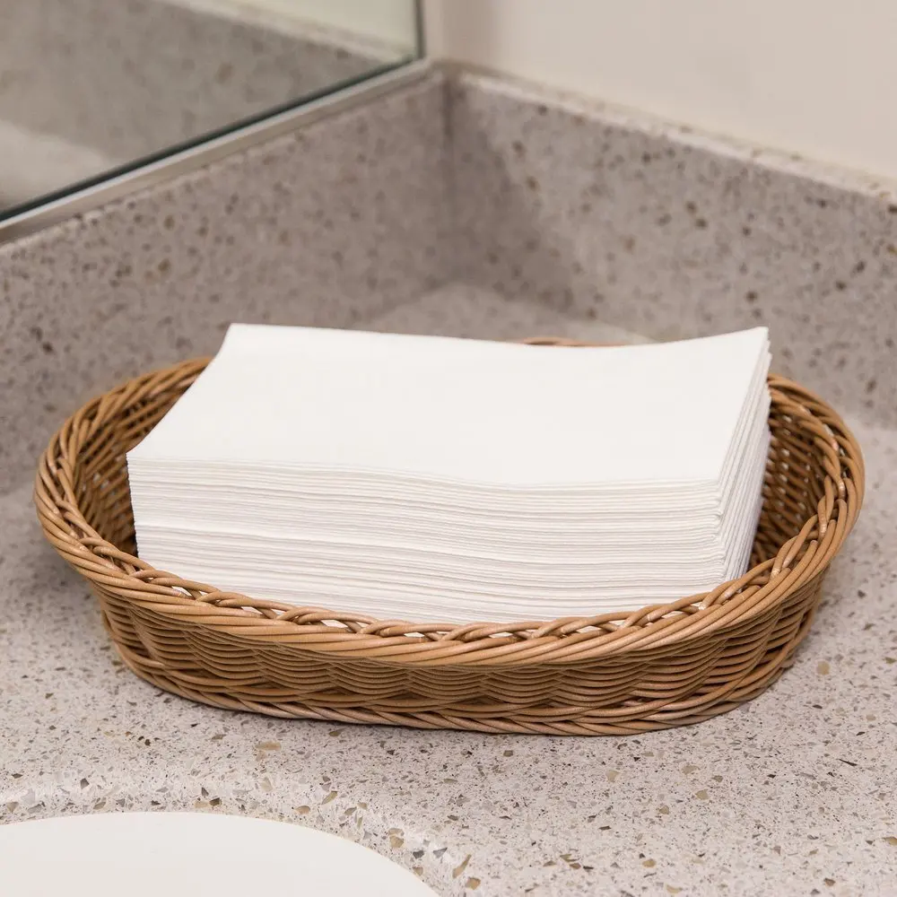 Disposable Cloth-Like Paper Hand Guest Towels - Soft, Absorbent, Air laid Tissue Paper for Kitchen, Bathroom or Events, White Guest Towel (100)