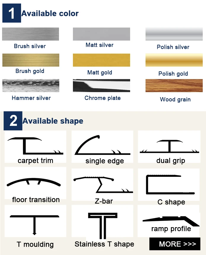 Newest Sale Extra Wide Aluminium Door Trim Threshold / Flooring ...