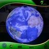 Inflatable Earth Globe Beach Ball LED Lighted Lamp Display Giant Inflatable Planet Balloon Advertising Helium Sphere