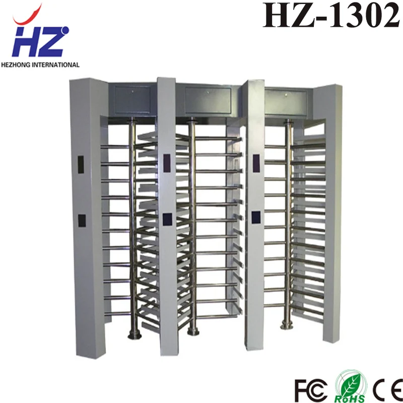 3 Channels Prison Electric Full Height Turnstile Baffle Gate Hz1302