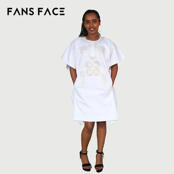 white dashiki dress
