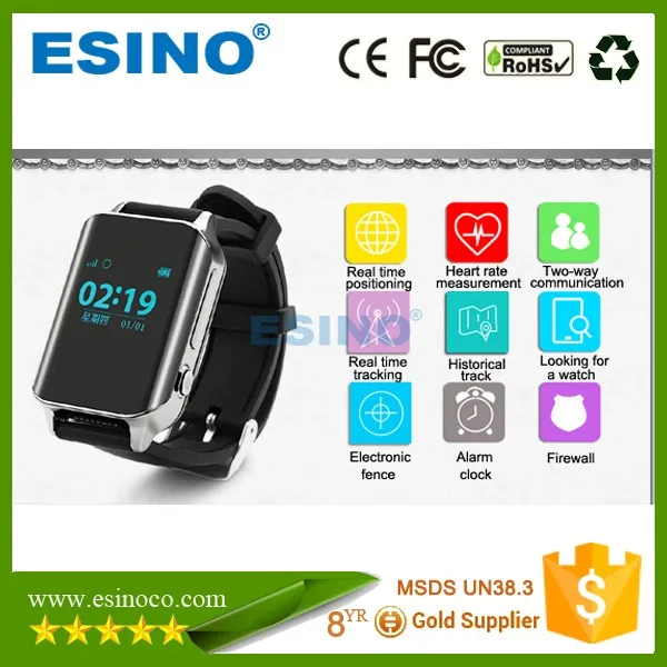 Elderly Heart Rate Monitor Watch Gps Tracker With Sos And Calling