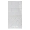beautiful bathroom wall super white arabesque glass tiles for decor
