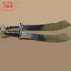 National competition standard practice double knife shield show knife
