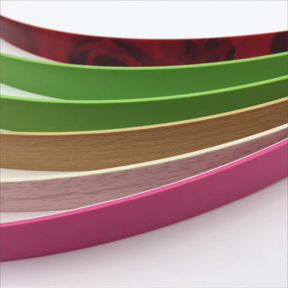 1*19mm Solid Plain Matt kleur pvc rand banding flexibele plastic strips voor maleisië voor keuken meubels tafel decoratie