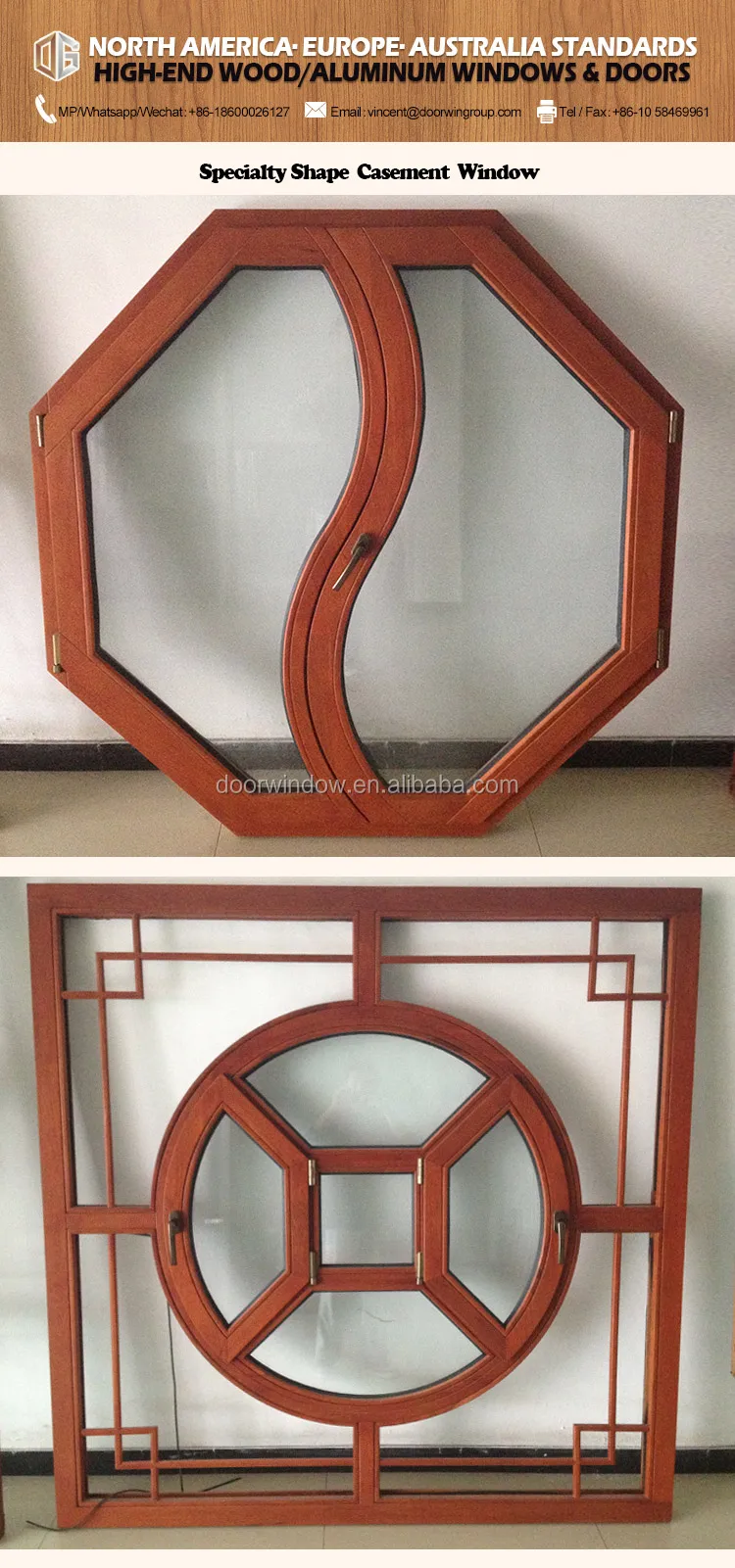 oval octagon round opening Window with Grille Design