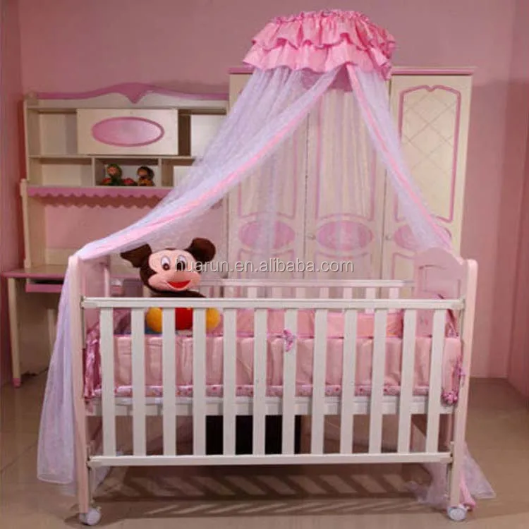 Princess Lace Infant Toddler Bed Canopy Baby Cot Mosquito Net Round