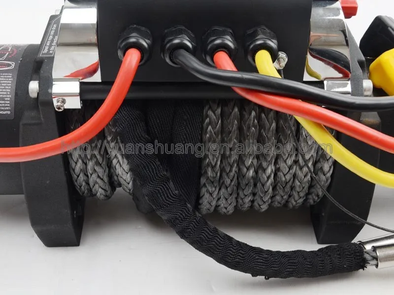 12v 12000lbs 4x4 Electric Winches Nylon Tow Rope With Hook For Jeep