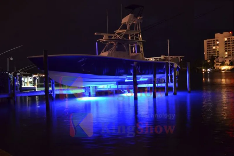 27W Boat Drain Plug Light COB LED Boat Light Underwater Boat Lamp M20X1.5 Threaded 12V/24V RGB MARINE LED LIGHTS