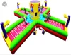 Funny Outdoor Toy 4 Players Basketball Goal Inflatable Sport Game Bungee Run Equalizer
