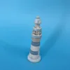 13x4x4 DIY Tea Light Lighthouse Model wooden miniature lighthouse